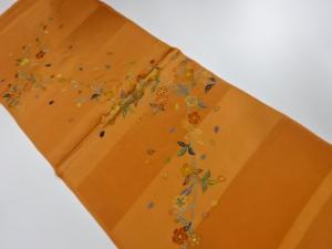 大特価品　未使用品　正絹　日本手刺繍　丹後ちりめん　帯揚げ